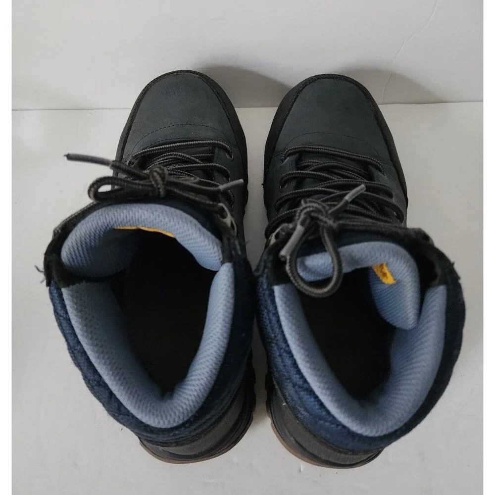 SKECHERS WORK WOMENS BOOT US 6.5 MCCOLL NAVY BLUE BLACK 108004 EH COMP TOE